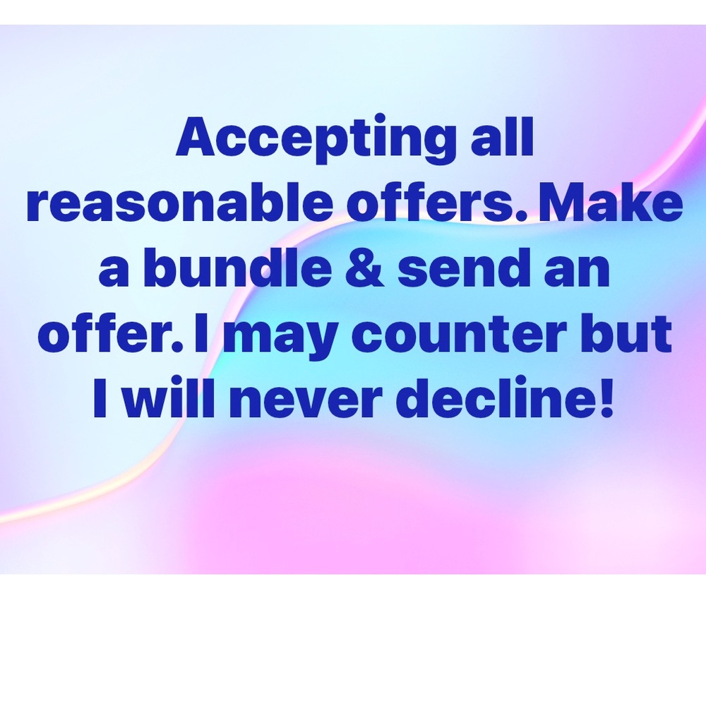 Shop Notice - Accepting Reasonable Offers
